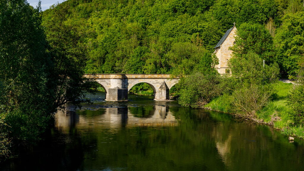 Creuzburg Werra-Brücke mit Liborius-Kapelle