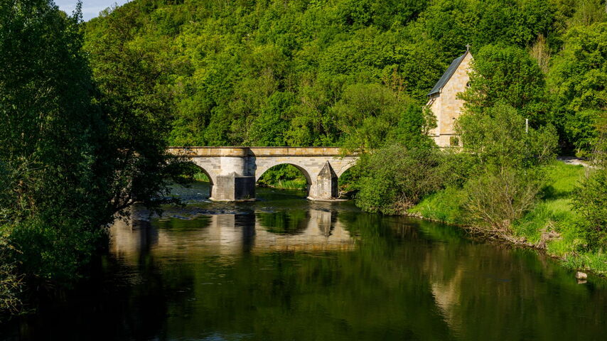 Creuzburg Werra-Brücke mit Liborius-Kapelle